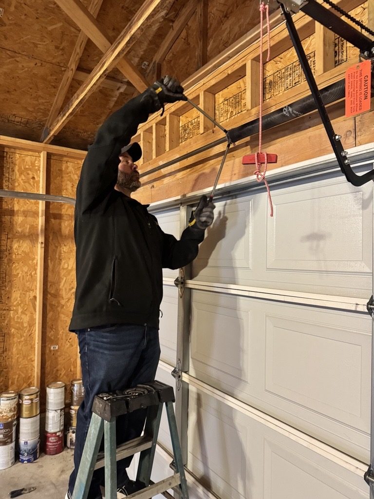 Garage door service detail photo from an Open Sesame job